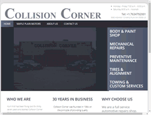 Tablet Screenshot of collisioncornermn.com